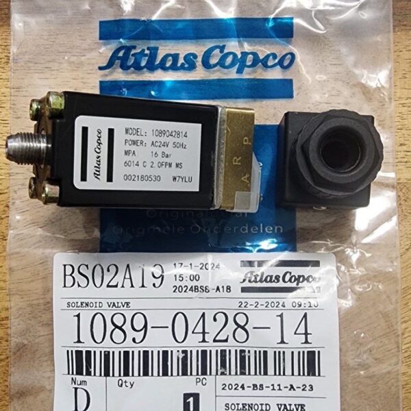 شیر برقی کمپرسور Atlas Copco پارت نامبر ۱۰۸۹۰۴۲۸۱۴   1089042814