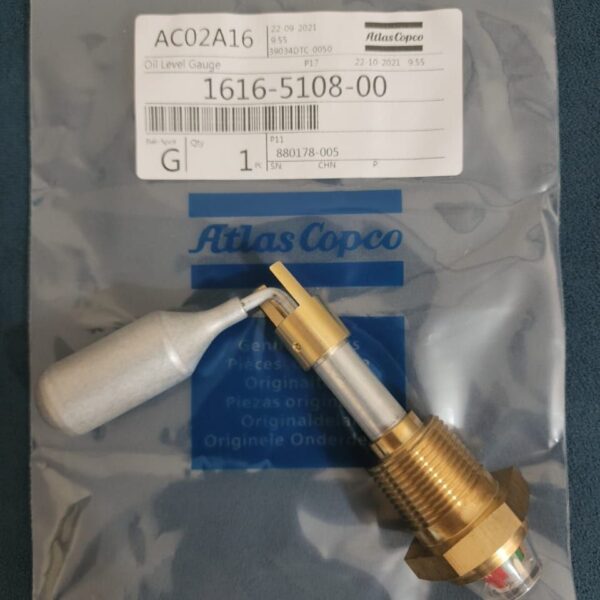 نشانگر سطح روغن کمپرسور Atlas Copco پارت نامبر ۱۶۱۶۵۱۰۸۰۰ 1616510800