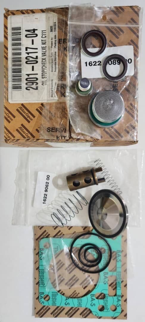 شیر یکطرفه C۱۱۱ C۱۰۶ کمپرسور Atlas Copco پارت نامبر ۱۶۲۲۹۰۶۲۰۰ 1622906200
